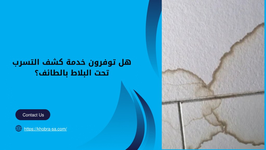 جهاز كشف تسربات المياه تحت البلاط