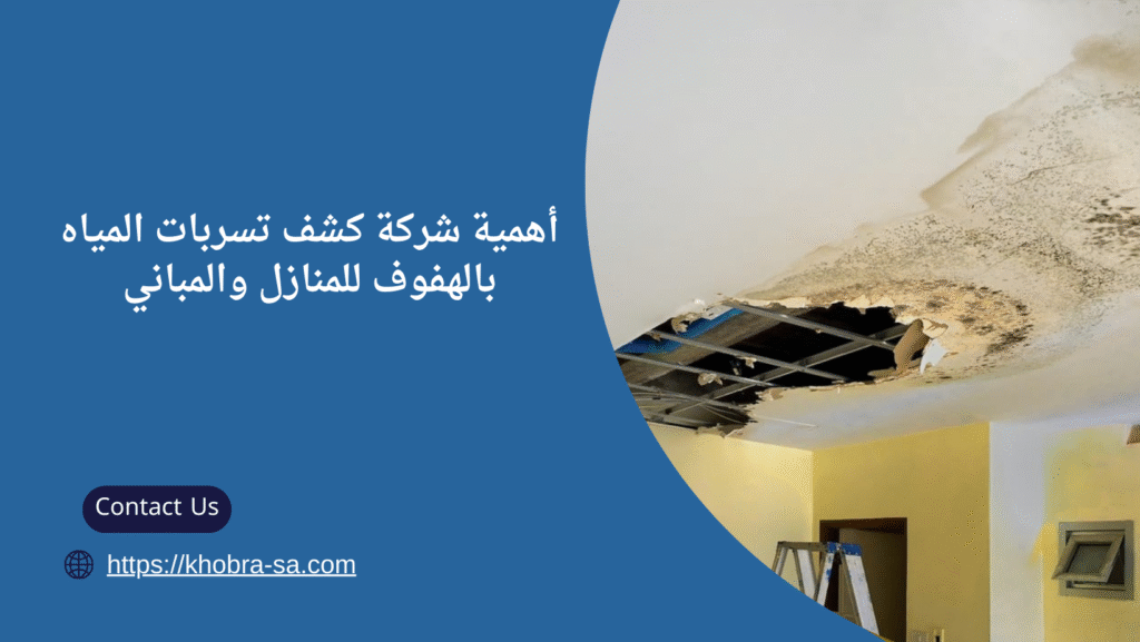 شركة كشف تسربات المياه بالهفوف